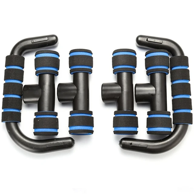 1 Pair of Gym Handles Non-slip Push-up Stand Strong Stable Pushup Bars Durable H-shaped Calisthenics Parallel Bars Fitness 4