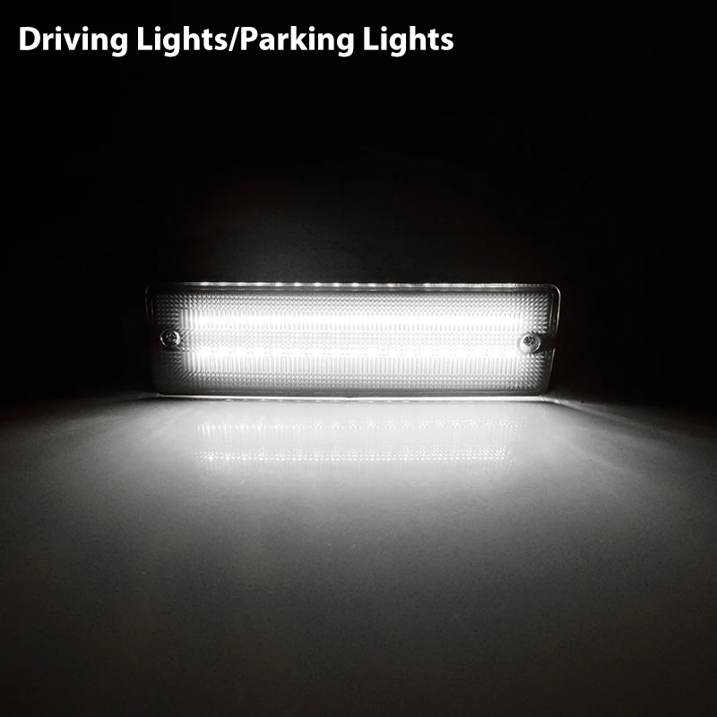 For Nissan Pathfinder D21 Hardbody Replace LED Bumper Amber Turn Signal white Da