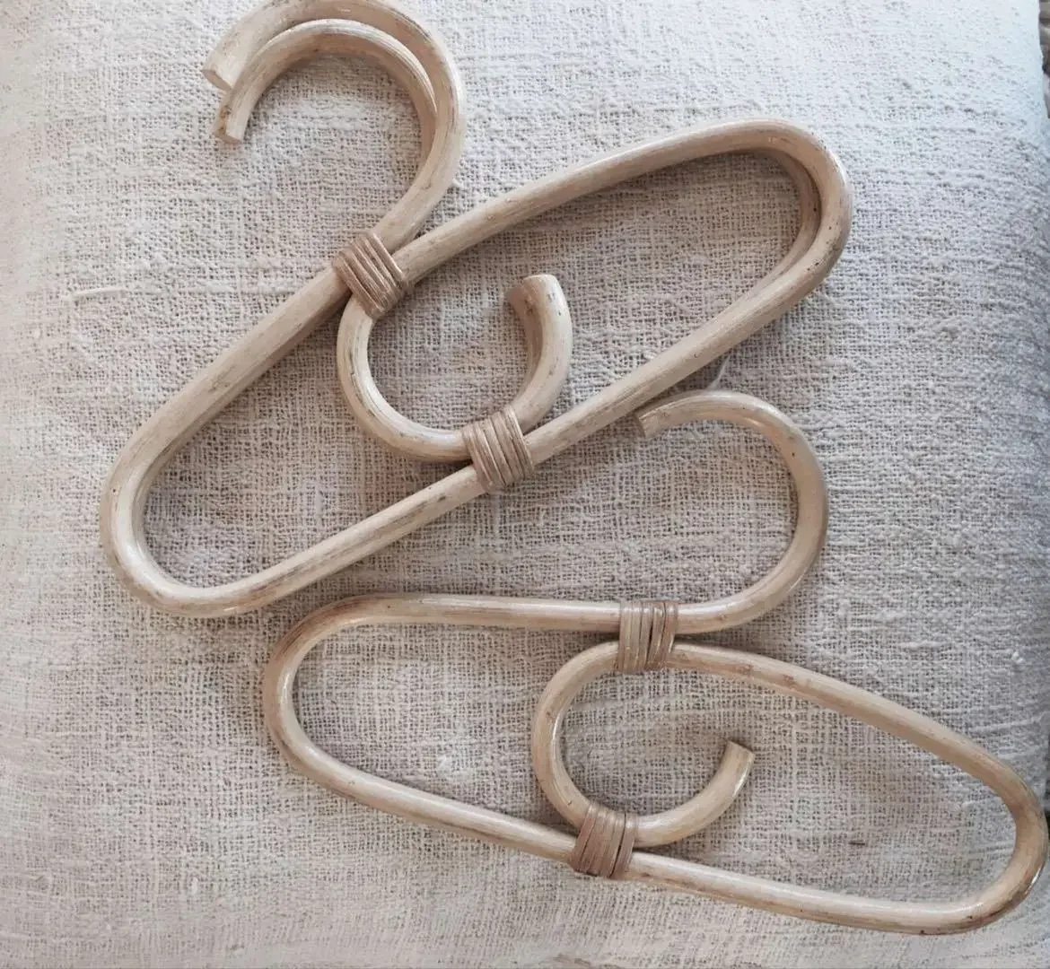 Ins Style Children Room Retro Indonesian Rattan Hangers Natural Weaving Homestay Decoration Pendulum Props Vintage Ornaments