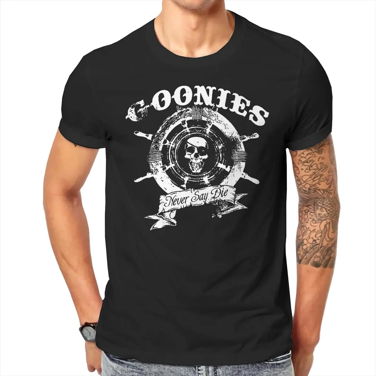 

Pirates Essential Newest TShirts The Goonies Male Graphic Pure Cotton Streetwear T Shirt O Neck