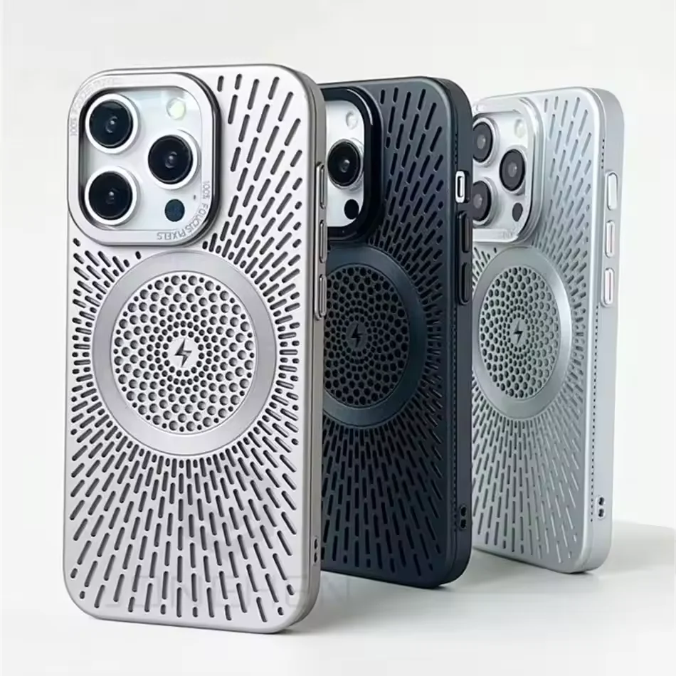 Sleek Ultra Slim Heat-Breathable Magnetic Phone Case with Lens Overlay