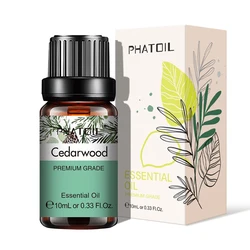 PHATOIL Aromatic Blend Essential Oil - Eucalyptus, Rose, Lemon, Bergamot, Vanilla, Peppermint (10ml) - 10ml (Cedarwood)