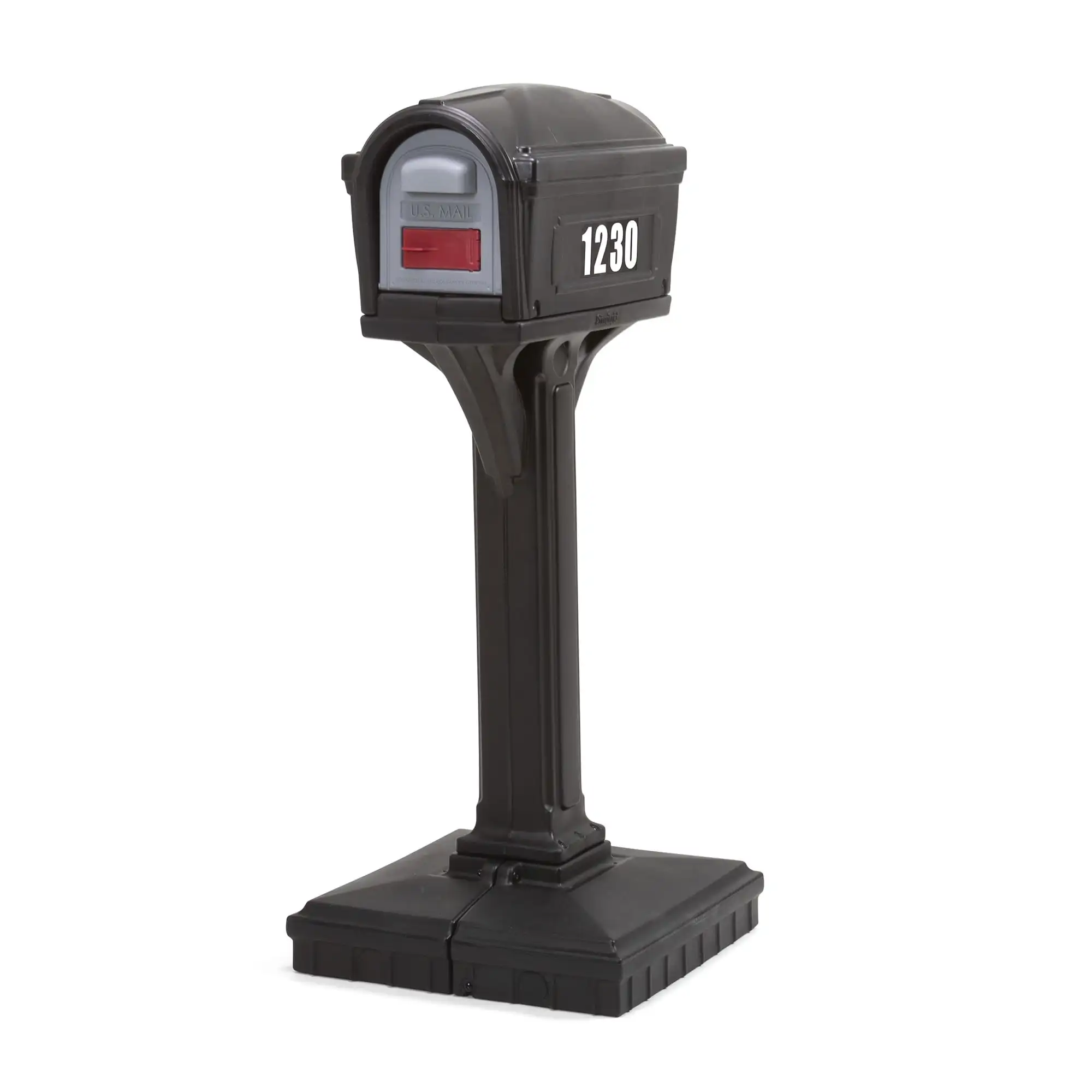 

Simplay3 Dig Free Easy Up Classic Black Plastic Mailbox