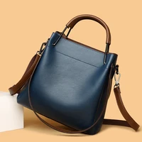Véritable marque Top qualité en cuir souple sacs fourre-tout décontractés pour les femmes Sac à main pierre femme épaule Sac à bandoulière Sac de Style d'hiver 2
