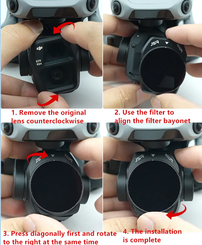 Description Picture 2 of itemGlass ND8 ND16 ND32 ND64 ND8PL ND16PL ND32PL ND64PL Filter Neutral Density Protector Cap for DJI Air3S Air 3S AIR3S AIR 3S Drone