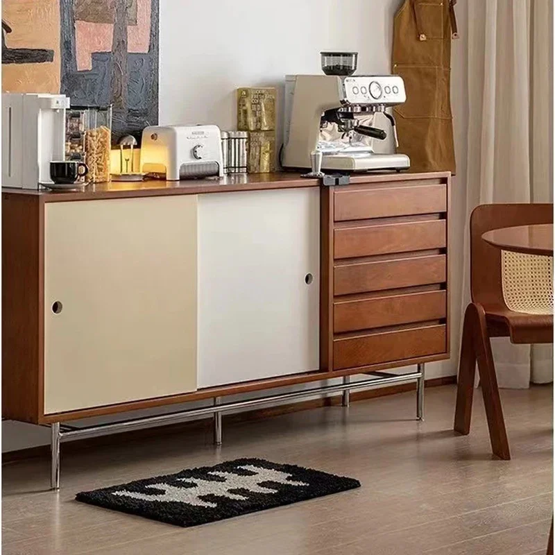 et De Cuisine Vintage Sideboards Kitchen Storage Sideboard Side Table Furniture House Wooden Decoration Nordic Cabinets LT