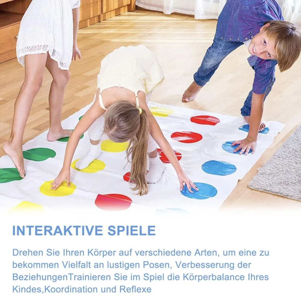 Family Party Twister Body Twisting Toy Parent-child Interaction Family Company Gathering Multiplayer Game Balance Blanket 3