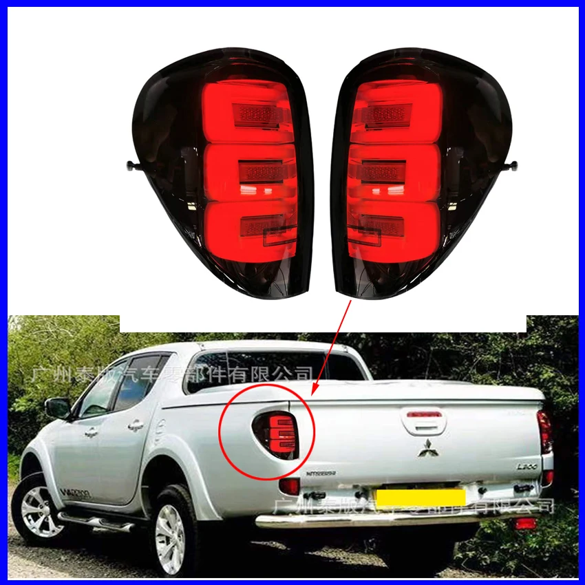 

Car Led Rear Tail Light Tail Lamp For Mitsubishi L200 Triton 2005-2014 Rear Brake Fog Lamp Turn Signal Light Car Accessories