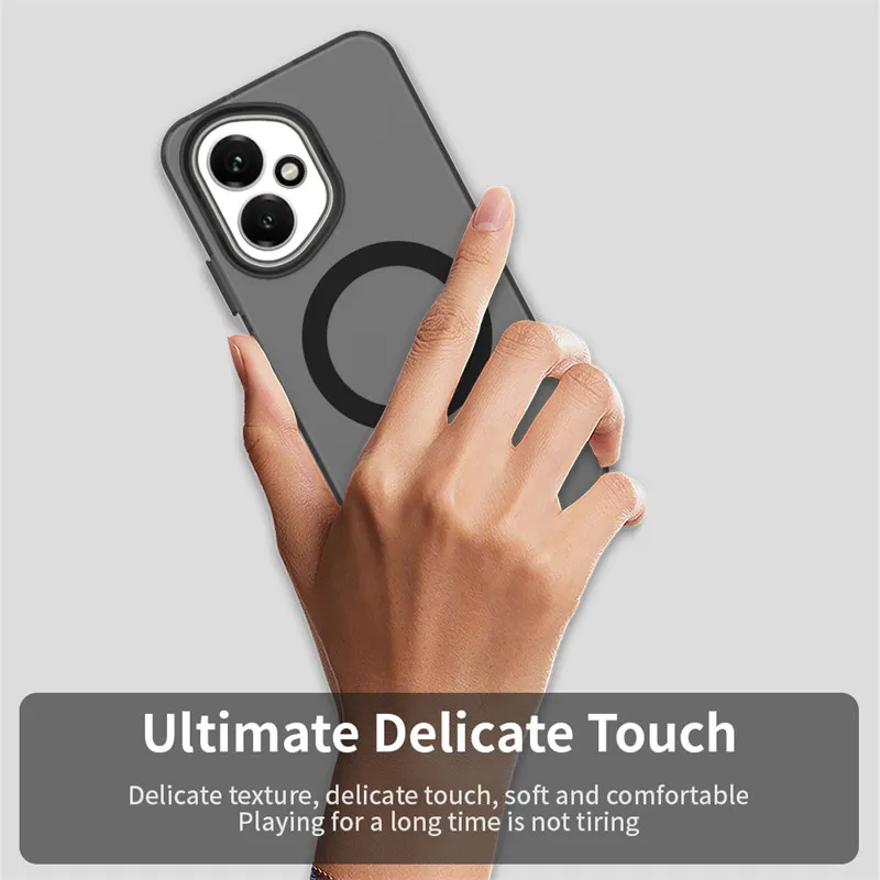 Magnetic Matte Protective Phone Case with Magsafe Wireless Charging Compatibility