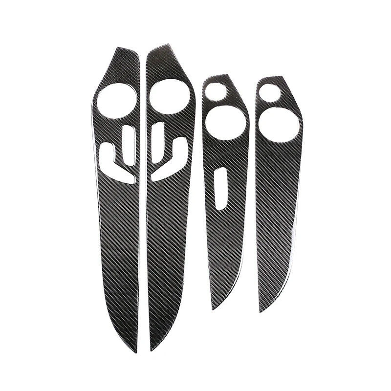 

Внутренняя дверная панель из углеродного волокна для Mercedes-Benz C-Class GLC-Class W205 14-20, отделка двери, автомобильная панель