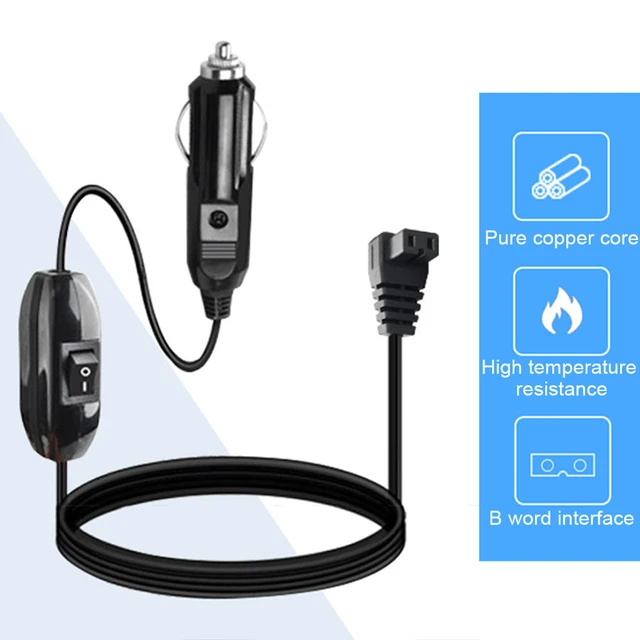 Câble électrique d'extension pour réfrigérateur de voiture, 2M, 12V,  chargeur de Cigarette, prise de ligne de remplacement - AliExpress