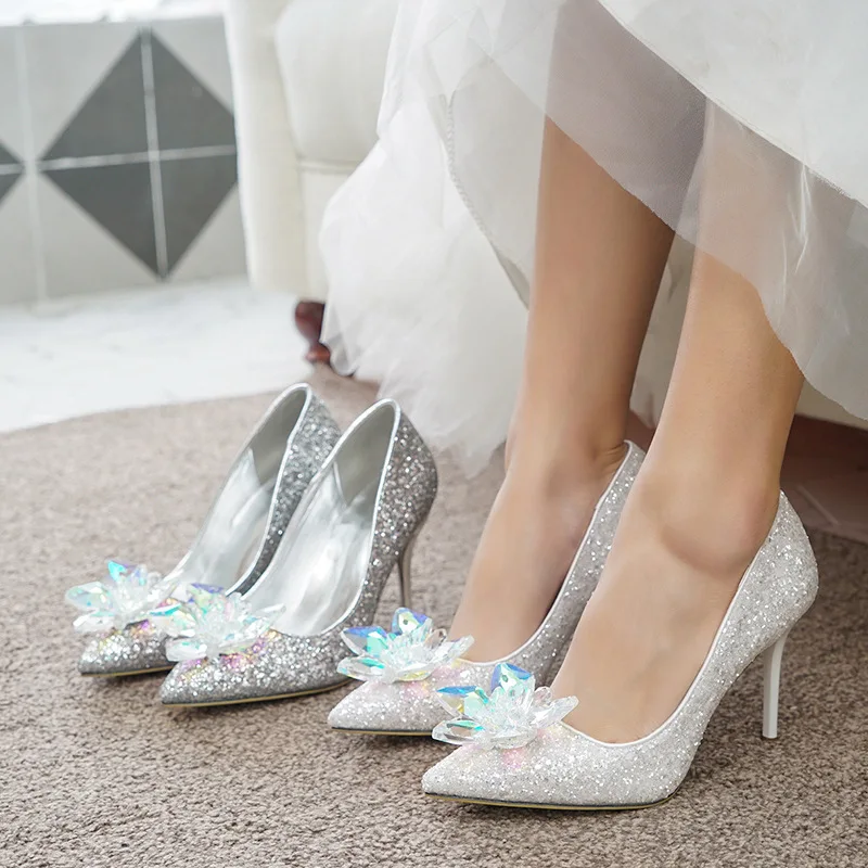 Silver Wedding Shoes, Silver Wedding Heels