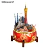 Microworld 3D Metal Puzzle Guangdong Province Famous Landmark Buildings Model DIY Birthday Gifts Desktop Decoration Toy For Teen 2