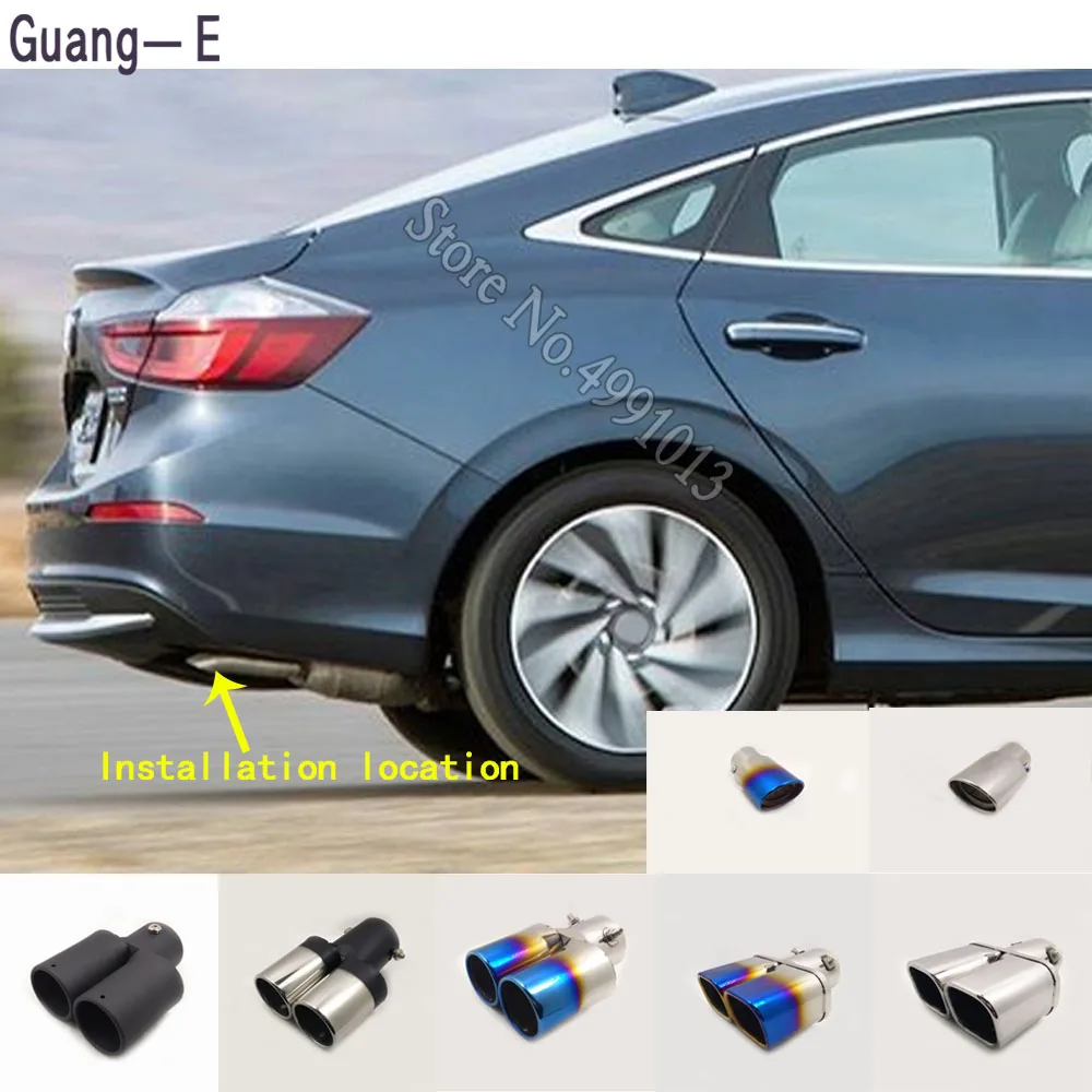 

Наклейки на автомобиль, крышка глушителя, наружная задняя часть трубы, специальный наконечник выхлопной трубы, украшение для выпускного отверстия хвоста, 1 шт. для Honda vision 2018-2019