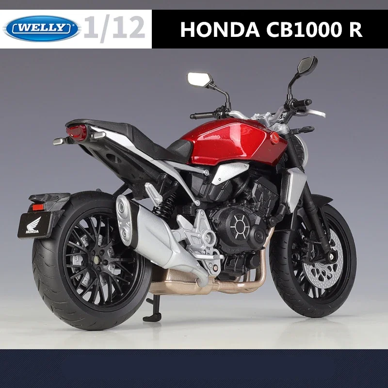 WELLY 1:12 HONDA CB1000R Alloy Race Motorcycle Model Simulation Diecast Metal Street Simulation Collection Childrens Toy Gifts 4