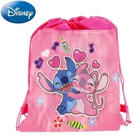 Stitch Disney Backpack Kid Drawstring Bag Party Item Organizer Decorations Travel Storage Bag Baby Shower Supplies Bag Gift 6