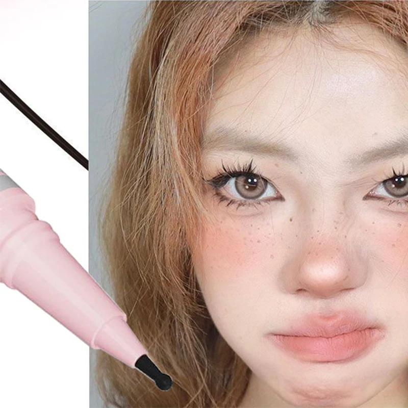 Face Fake Freckles Pen Natural Lifelike Fake Freckle Makeup Round Head Pen Waterproof Sweat-Proof Face Dot Mole Liquid