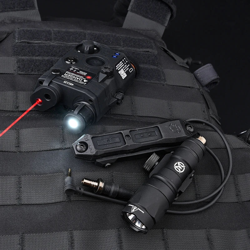 

PEQ-15 Red Green Blue Laser Pointer Hunting Aiming Lighting M300 Rifle Weapon Reconnaissance Light Air Gun Flashlight