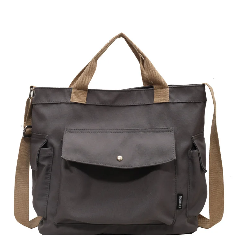 thumbnail image 1 of CGCBAG Bolso de mano de lona de gran capacidad para mujer, sencillo, sólido, informal, para ir al trabajo, estético, cruzado, 1 of 5
