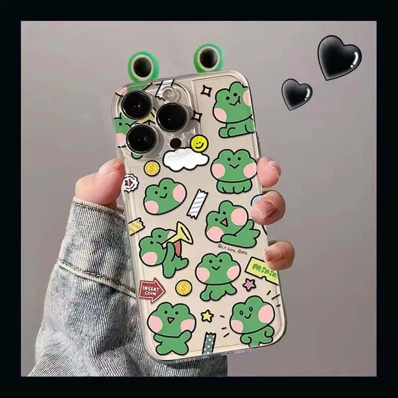 Charming 3D Frog Eyes Phone Case Cover