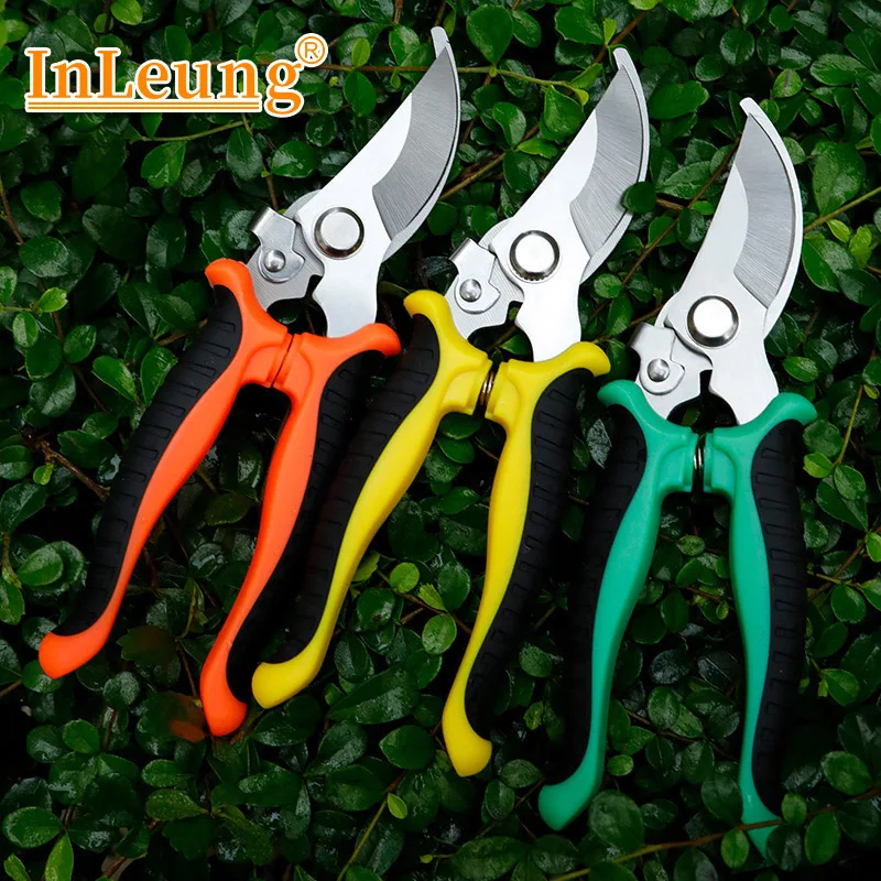 Pruning Shears Sharp Blade One-handed Branch Grass Garden Fruit Tree Trimming Scissors Knife Non-slip Handle Tools