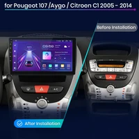 Junsun V1 Plus для Peugeot 107 Toyota Aygo Citroen C1 2005-2014 Автомобильный радиоприемник беспроводной CarPlay Android Auto No 2 din 2din DVD — изображение 2