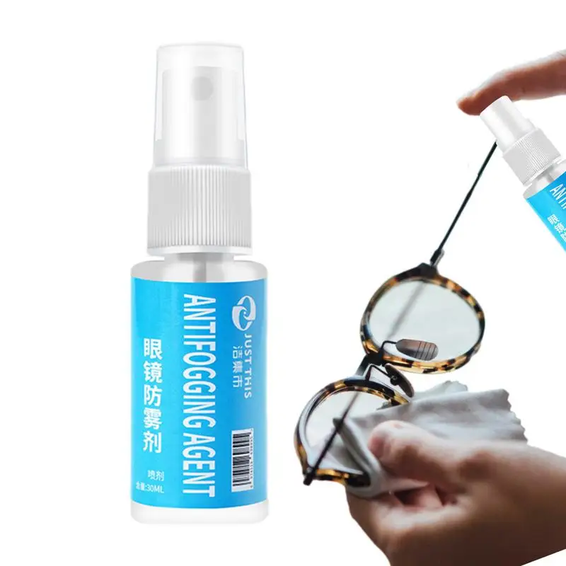 

Anti Fog Spray For Glasses 30ML Liquid Defogger For Glasses Portable Winter Anti Fog Agent Long Lasting For Coated Lenses