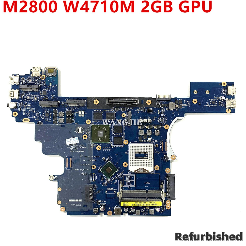 para Dell Precision M2800 Placa-mãe do Portátil com W4710m 2gb Gpu Cn0pjwf2 0pjwf2 Pjwf2 Vala0 La-9413p 100 Totalmente Testado