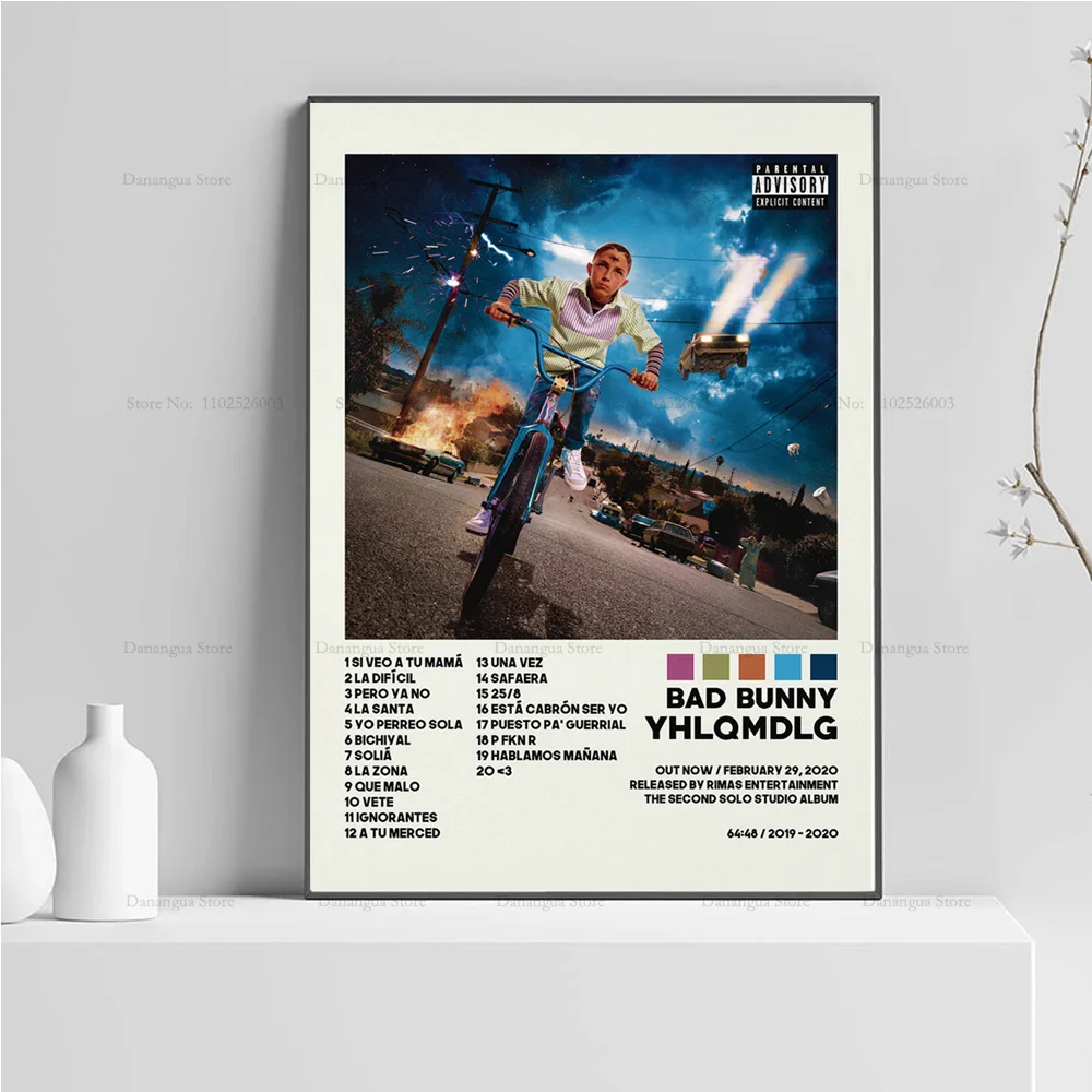 Bad Bunny Poster, Album Cover Limited Edition Posters, Music Posters (Set  of 6, 8in x 10in, Unframed)