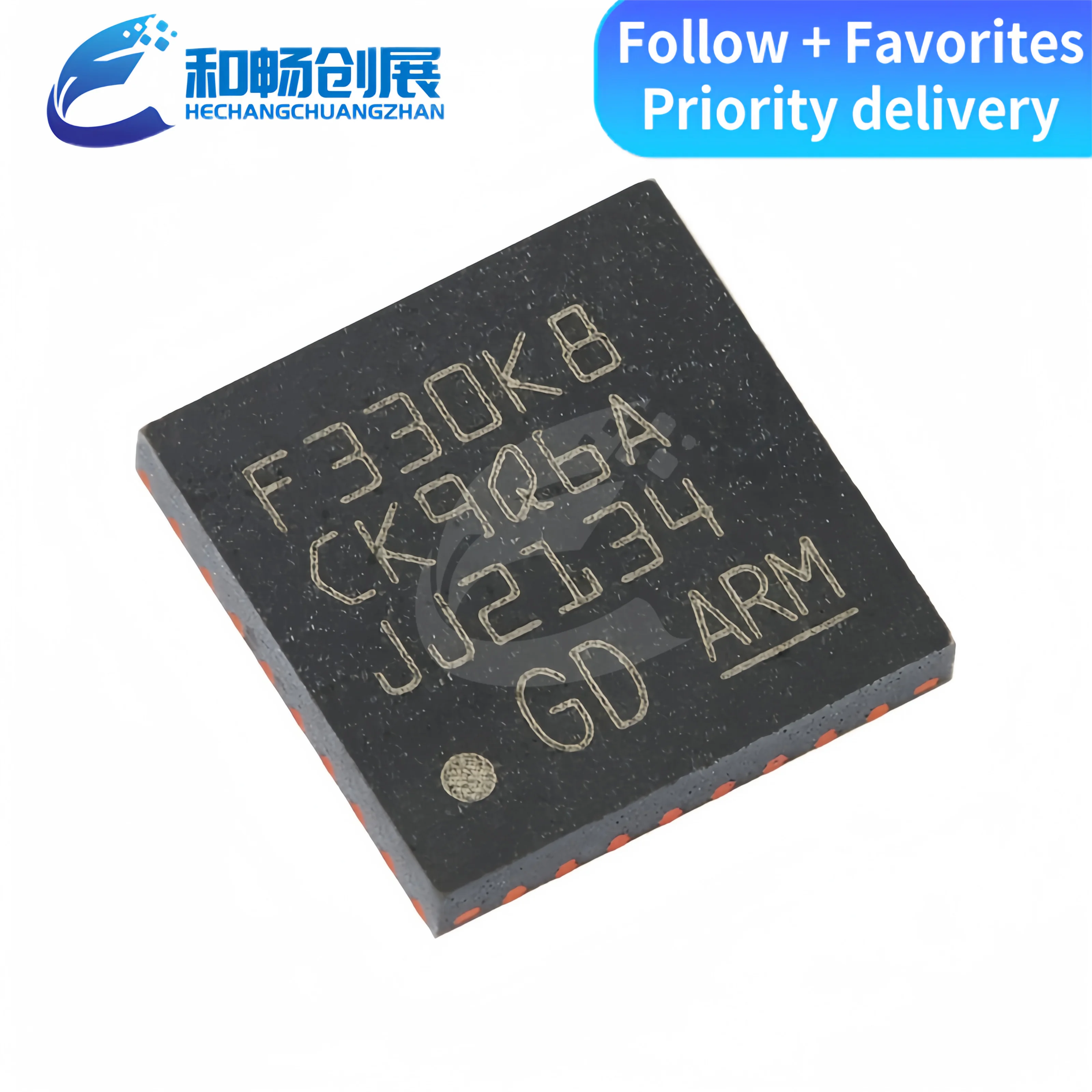 

Original GD32F330K8U6 QFN-32 ARM Cortex-M4 32-bit microcontroller-MCU chip