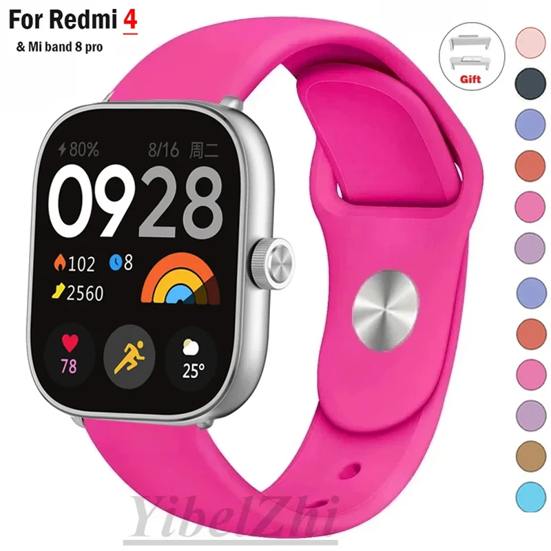 Soft Silicone Sport Bracelet Strap for Smartwatch Wristband Accessories