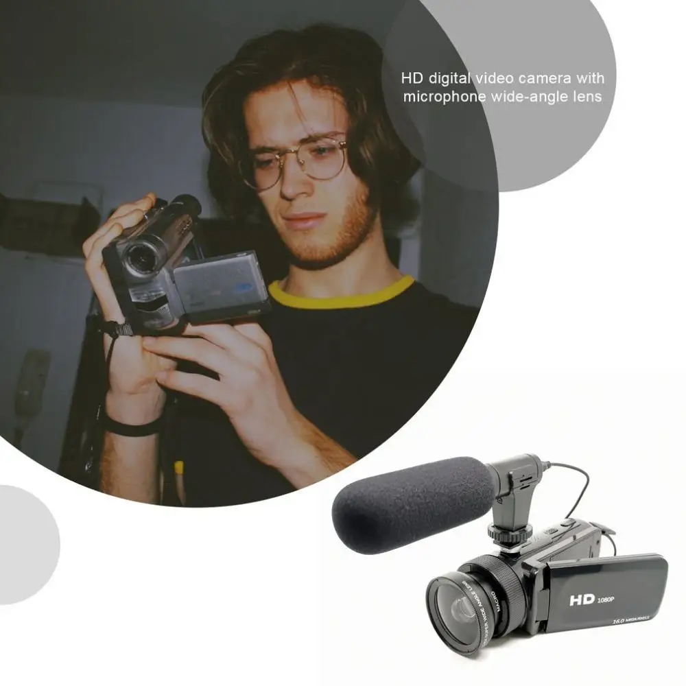 D100 HD 1080P Video Camera With Microphone Camcorder Video Recorder 16 Million Home Camcorder Recorder digital camcorder