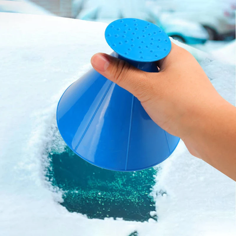 Auto Ice Scrape Funnel Car Window Glass Cleaning Tool Windshield Snow Remove Shovel Cleaning Brush home Windows Glass Clean Tool