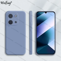 Enhanced Liquid Silicone Shockproof Back Case - Soft TPU Protective Cover for Smartphones, 6.9 Inch (Lavender Grey)