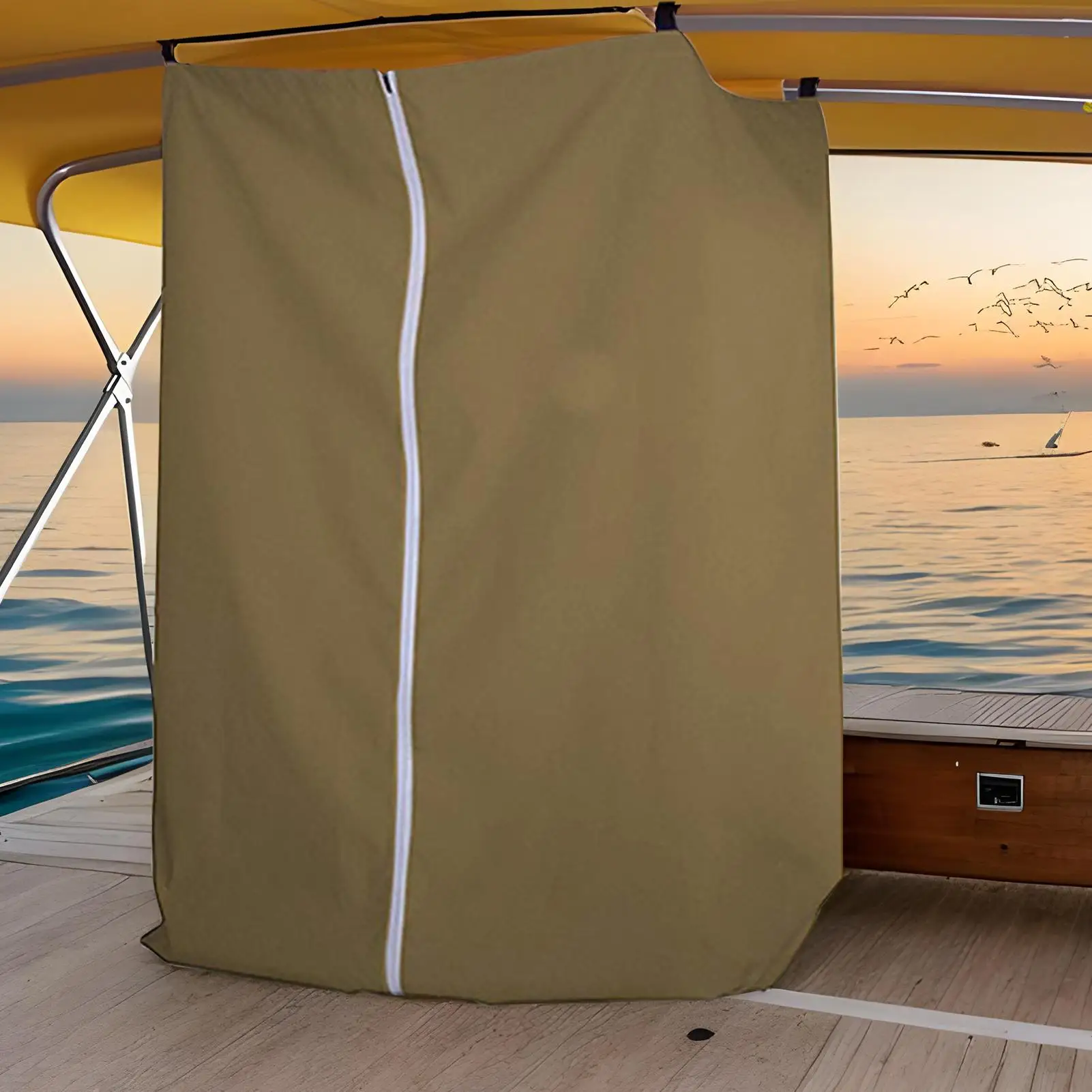 Boat Privacy Curtain Privacy Changing Room, Boat Privacy Tent Shower Curtain for Camping Swimming Photographing Beach Boating ﻿