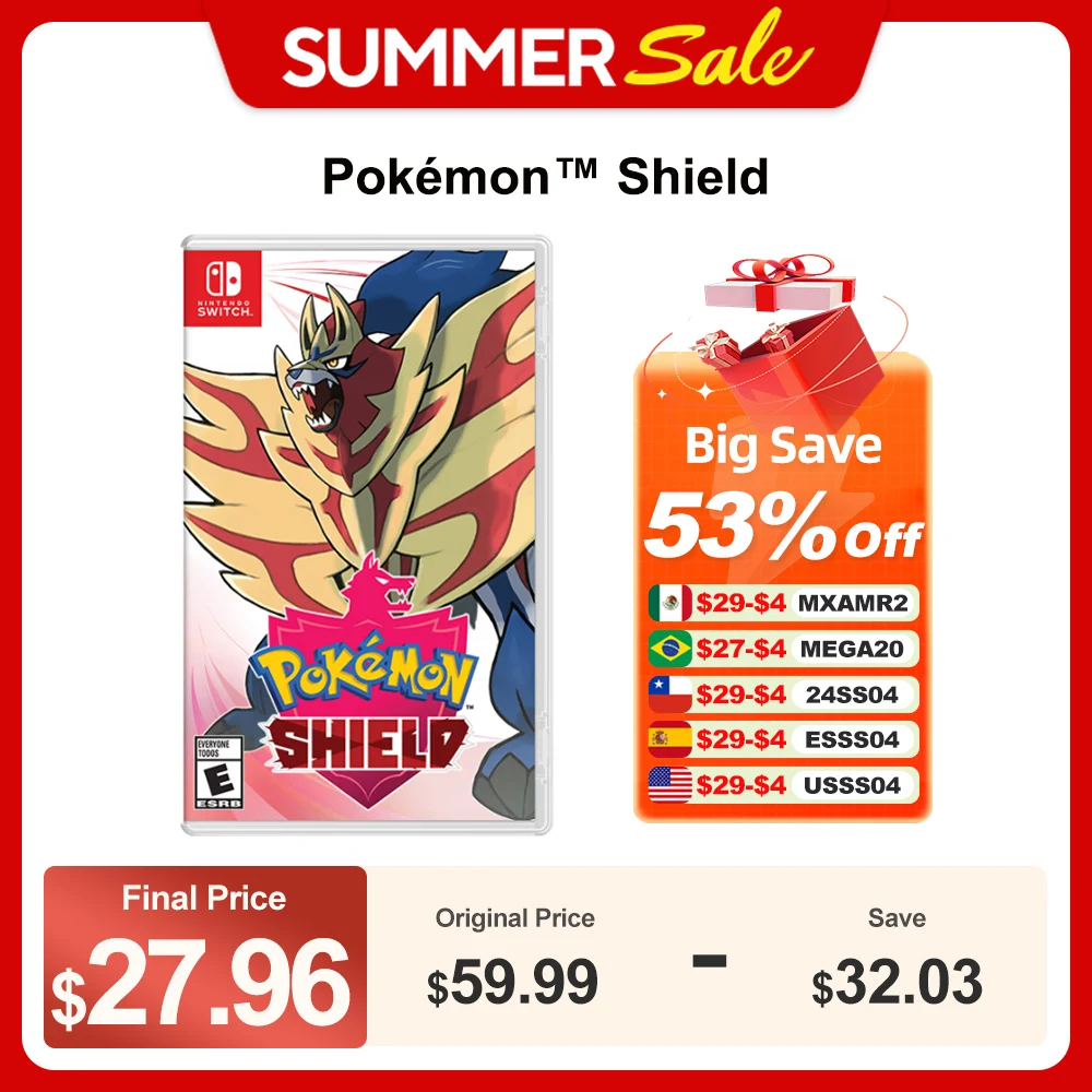 Игровые предложения Pokemon Shield игры на нинтендо Switch 100%, оригинальная карточка для физических игр, жанр, ролевые Приключения для Switch OLED Lite