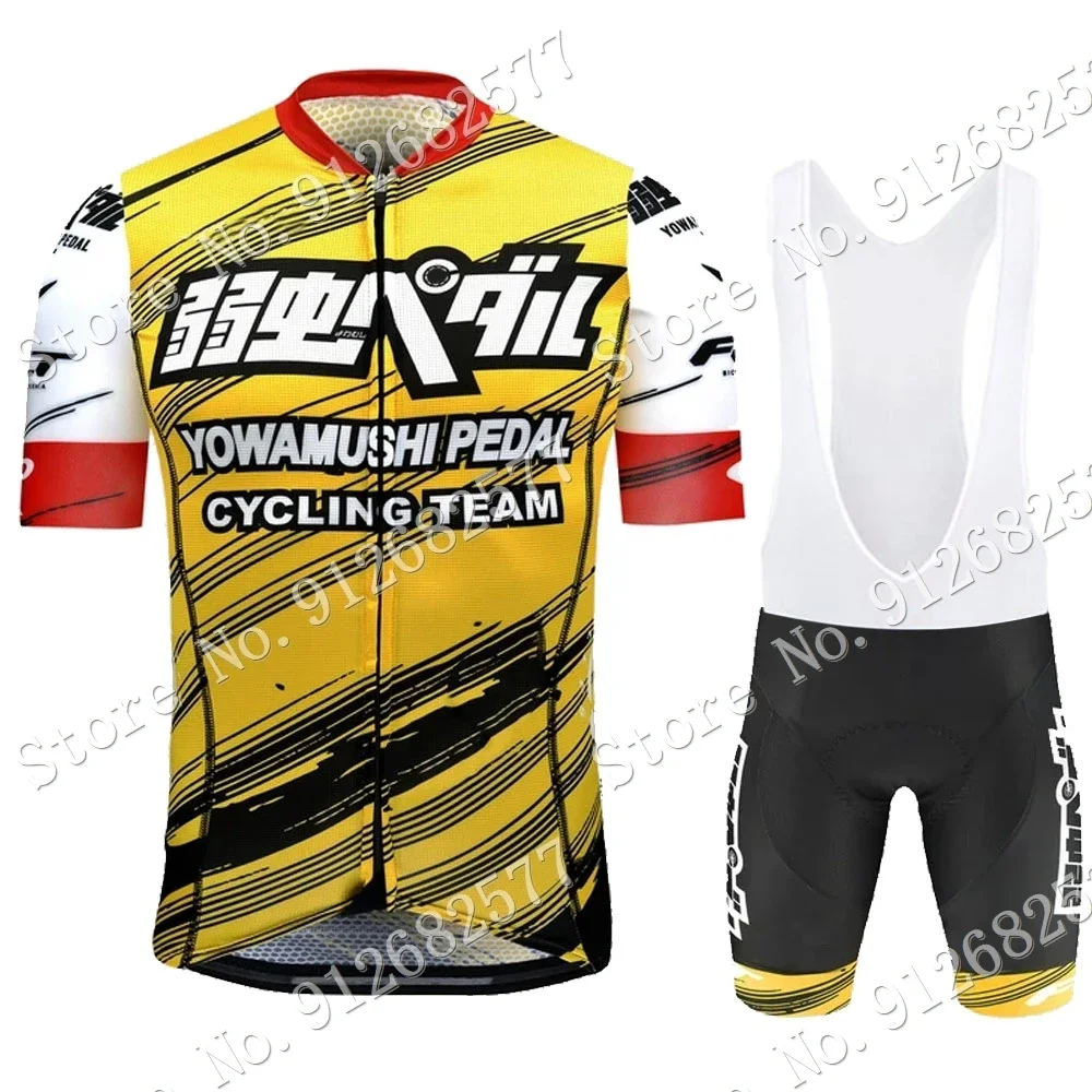 Yowamushi Pedal Cycling Jersey Set Cartoon Anime Cycling Clothing Road Race Bike Shirts Suit Bicycle Bib Shorts MTB Maillo