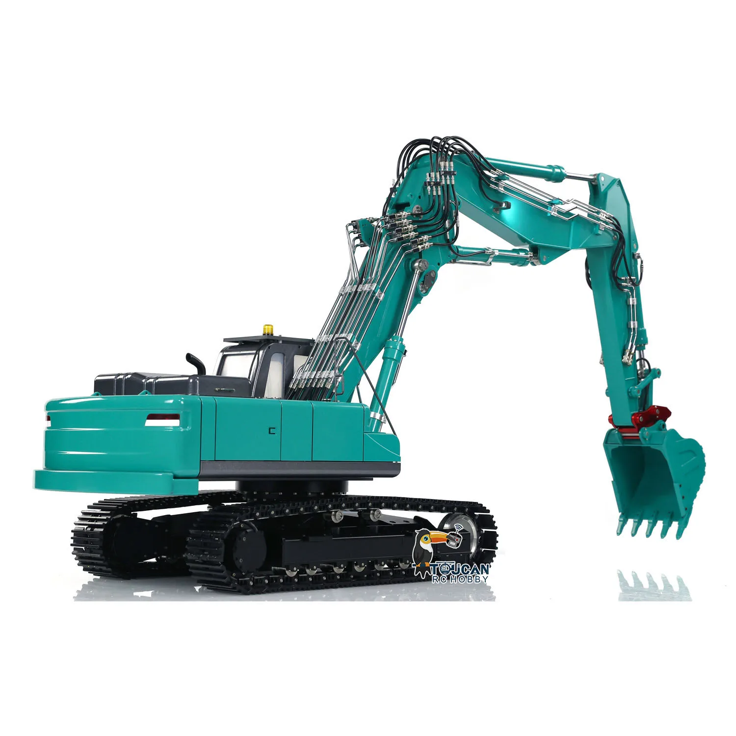 KABOLITE 1/14 K350 200 RC Hydraulic Excavator 3-piece Boom Machine Heavy Duty Engineering Digger Vehicle Sounds Lights TH21582 3