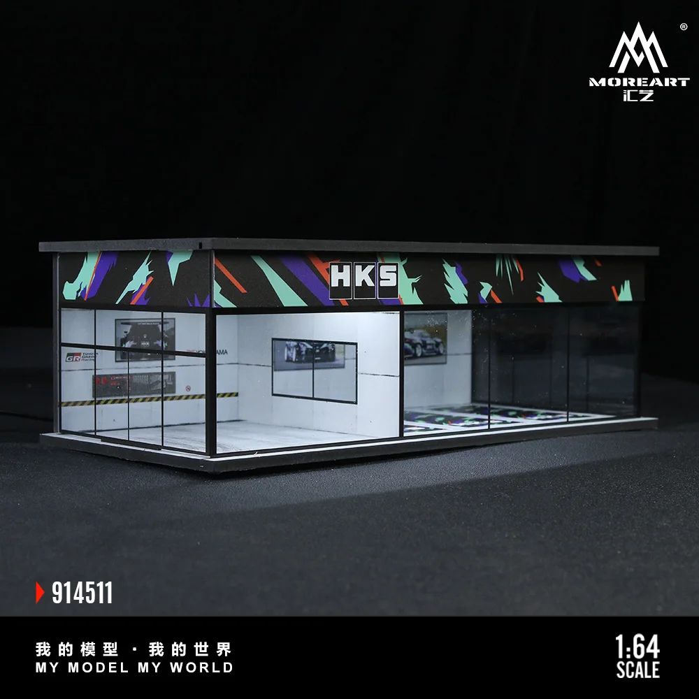 TimeMicro+MoreArt 1:64 HKS 회화 전시관 조립 장면 * 재고 있음