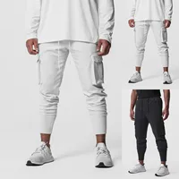 Sportswear Bottoms Male Solid Color Trousers With Multi Pocket sweatpsnts Slim Fit Drawstring Joggers Casual Daily Wear Clothes - Image 5