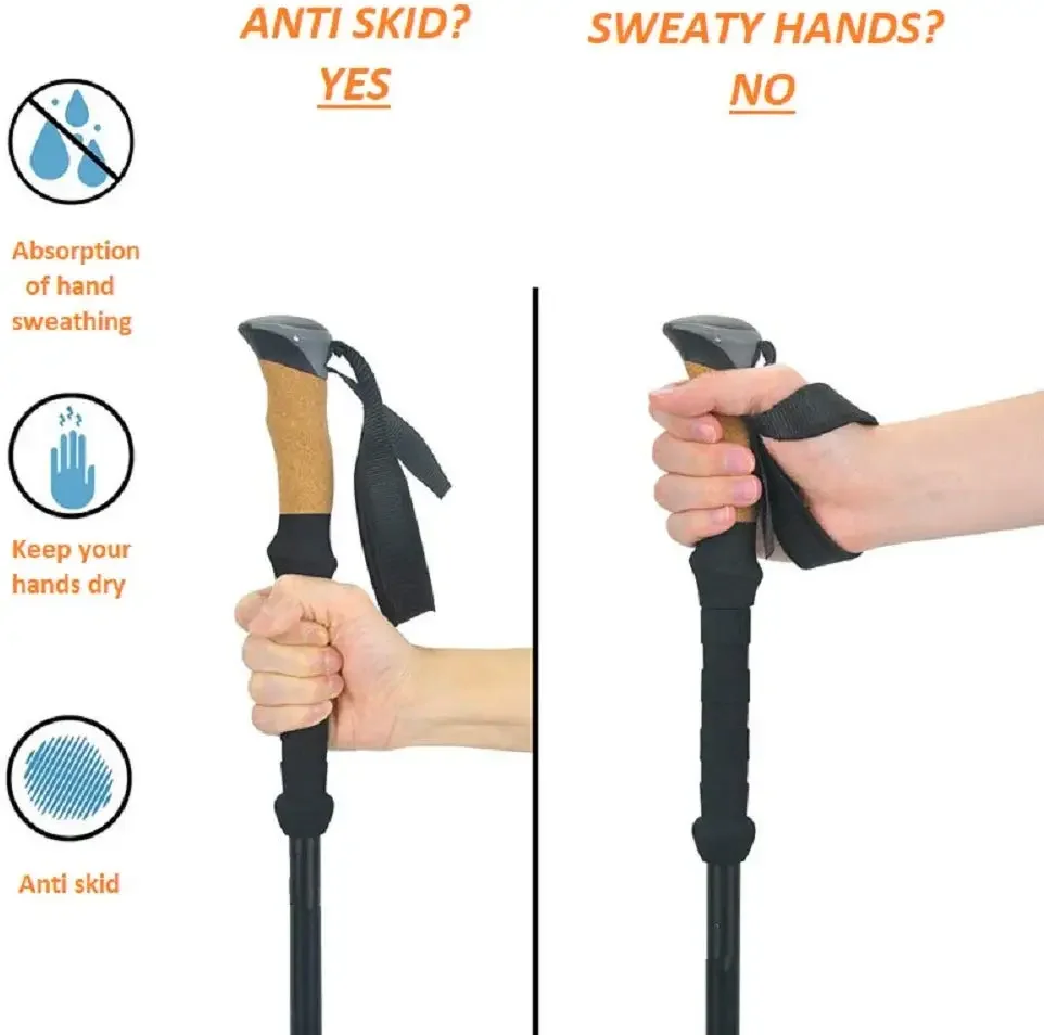 6061 High Quality Ski Poles Foldable Trekking Pole Carbon Aluminium Nordic Walking Sticks Walking Pole Trekking