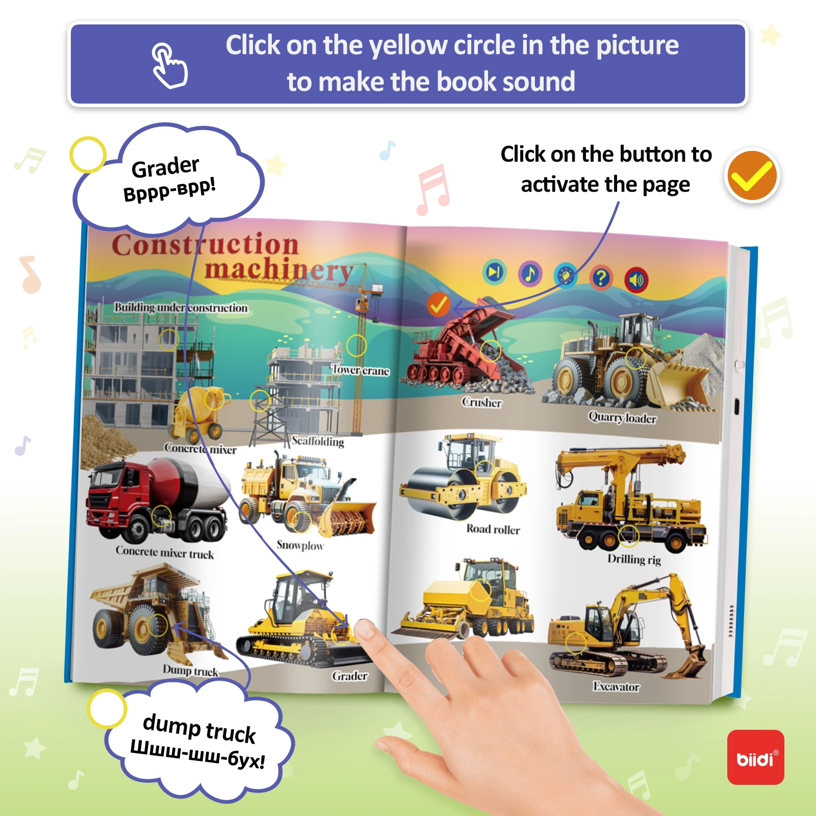 English Point Reading Books Children's Early Educational Toys Montessori Smart Multifunctional Book For Toddler Learning English 2