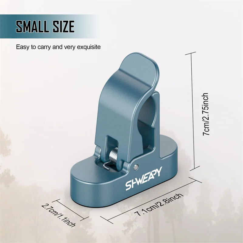 1PC Magnetic Golf Holder Clip For Golf Cart Aluminum Alloy Stand Clip Hold 30-60 Rings Golf Gifts For Golfers 6
