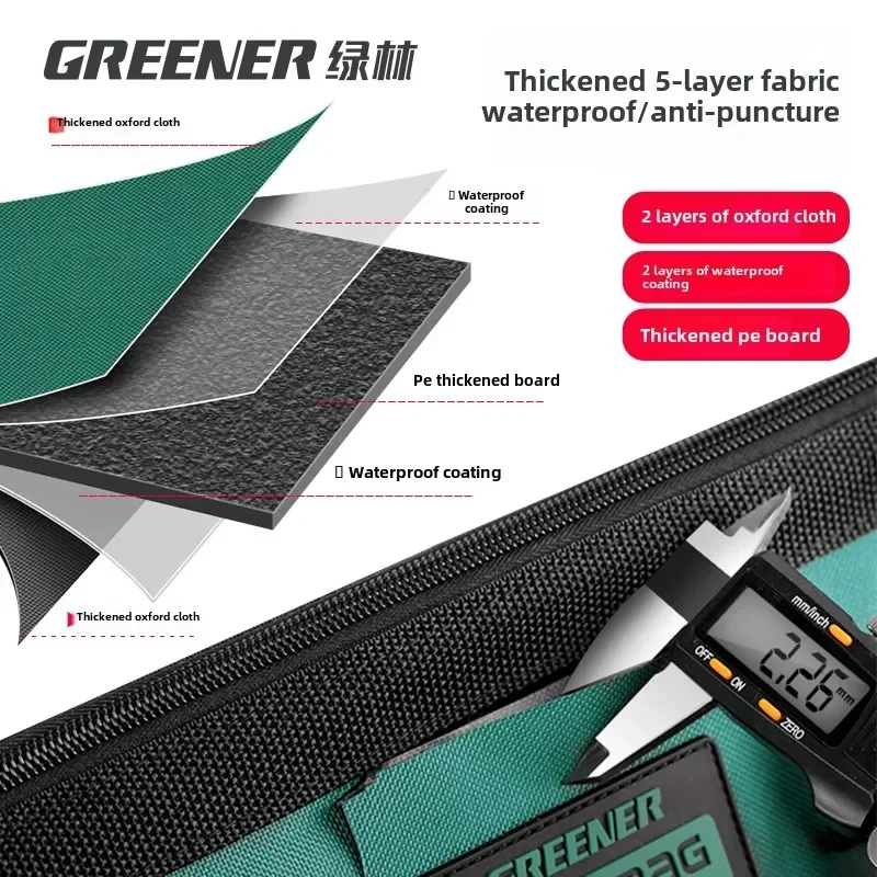 Green Forests' Heavy-Duty Plastic Bottom Tool Kit - Trusted by Electricians for 10 Years | Waterproof and Wear-Resistant 4