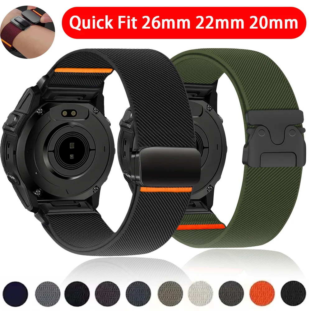 Versatile Quick Fit Nylon Band - 26mm, 22mm, 20mm Strap Belt