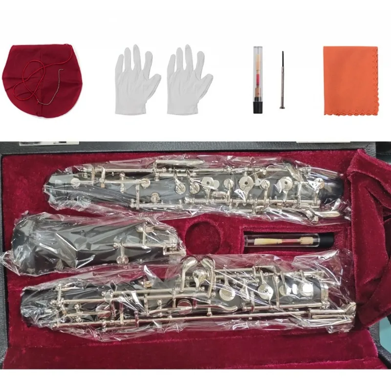 22 Key Oboe C Key Semi-automatic Nickel Plated Button Oboe Performance Level Beginner Exam Level Woodwind Instrument