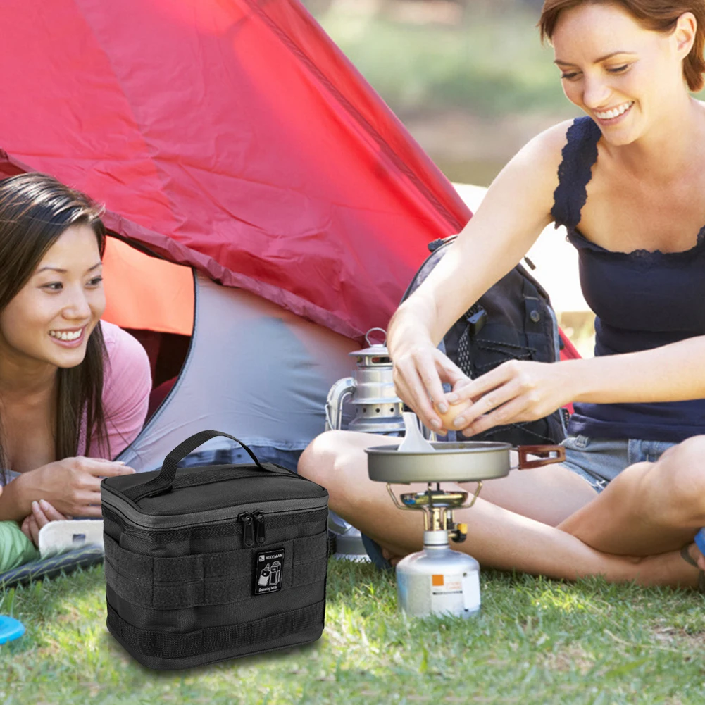 Camping Cookware Storage Bag Outdoor Camping Organizers Handle Picnic Bag Large Capacity For Beach Picnic Road Trip Travel
