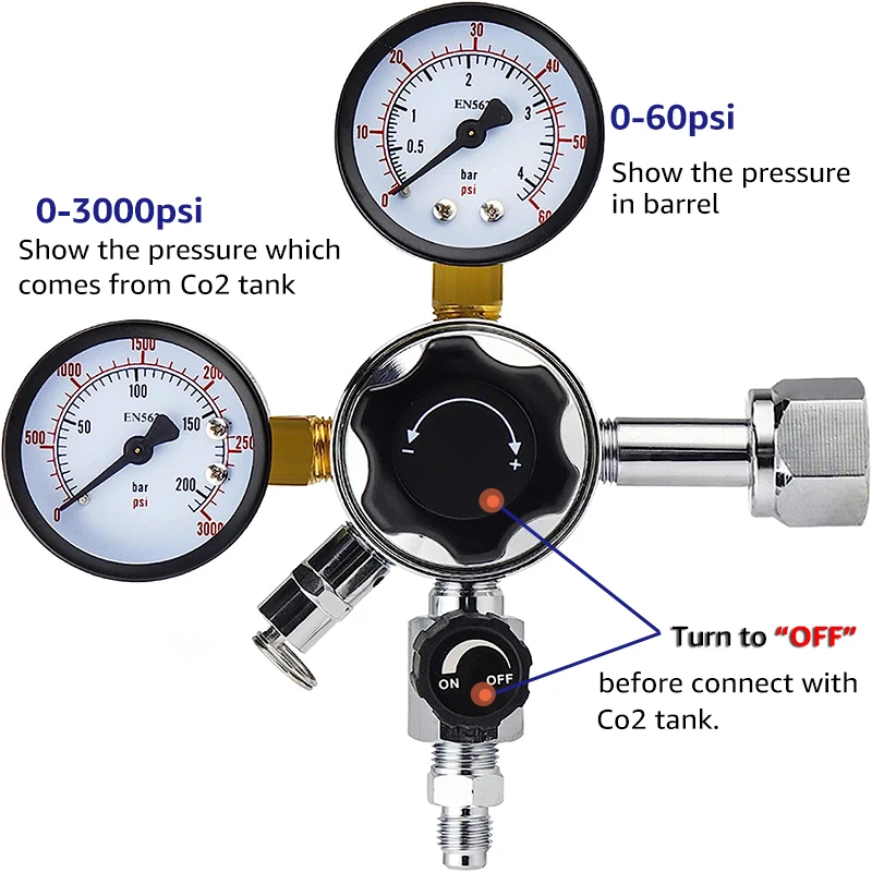 Beer Brewing Equipment Home Brew Beer Gas Line Assembly 5/16" PVC Co2 Regulator Adapter