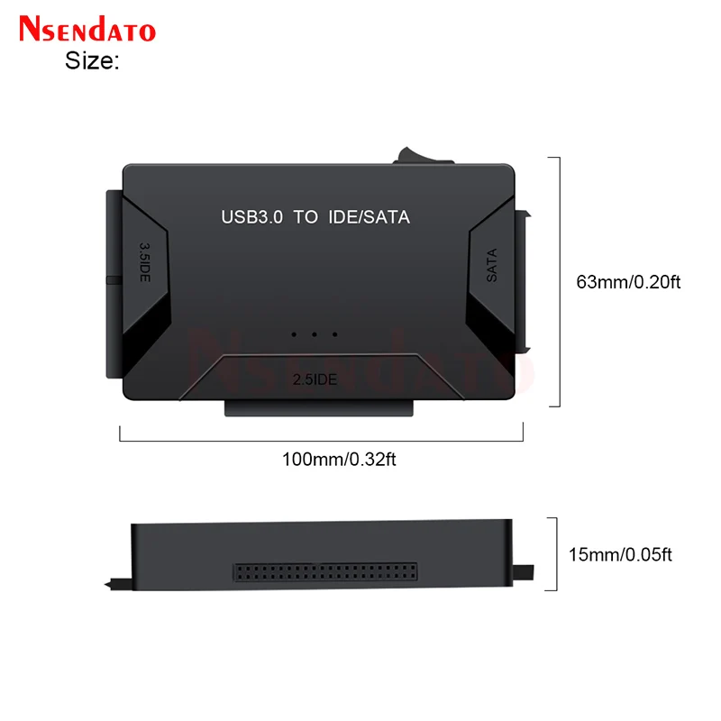 2.5 3.5 Hard Disk Universal Adapter USB3.0 USB 3.0 Data Transfer to SATA IDE Combo External Converter for Optical Drive HDD SSD