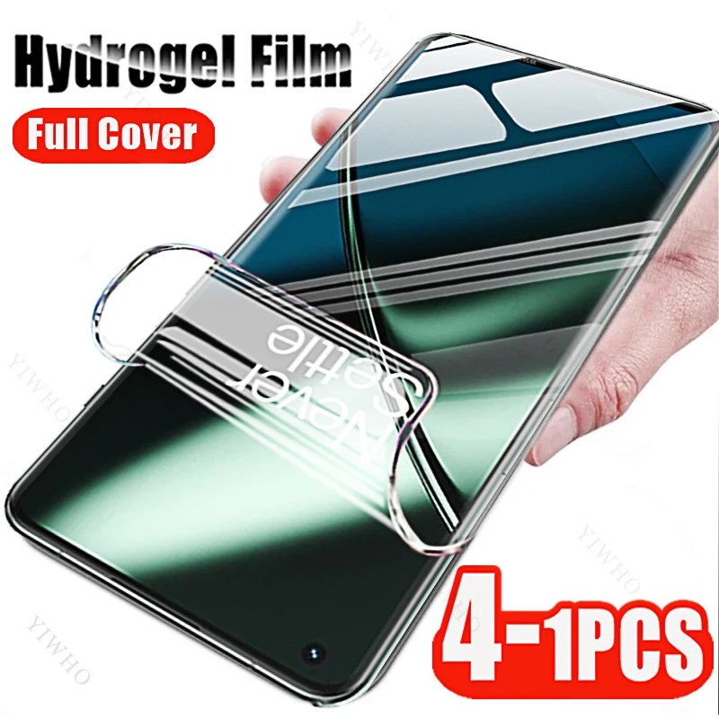 

4-1pcs for OnePlus 11 11R 10R 10T 10 9 9E 9R 9RT 8 8T+ 7 7T Pro 5G Screen Protector Hydrogel Film for Oneplus11 Anti-Fingerprint